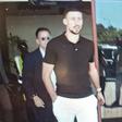 Lenglet na chegada a Lisboa