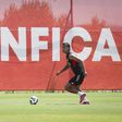 Richard Ríos no treino do Benfica (SL Benfica)