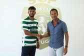 Luis Suárez quando foi apresentado por Frederico Varandas (SPORTING CP)