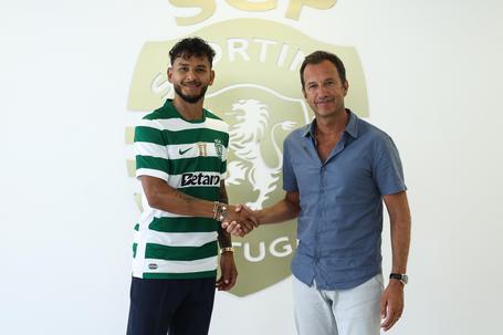 Luis Suárez quando foi apresentado por Frederico Varandas (SPORTING CP)