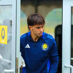 João Félix a chegar ao treino do Al Nassr