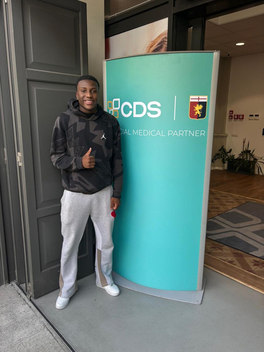 Elton Jesus, reforço do Génova, já se encontra a treinar na equipa primavera