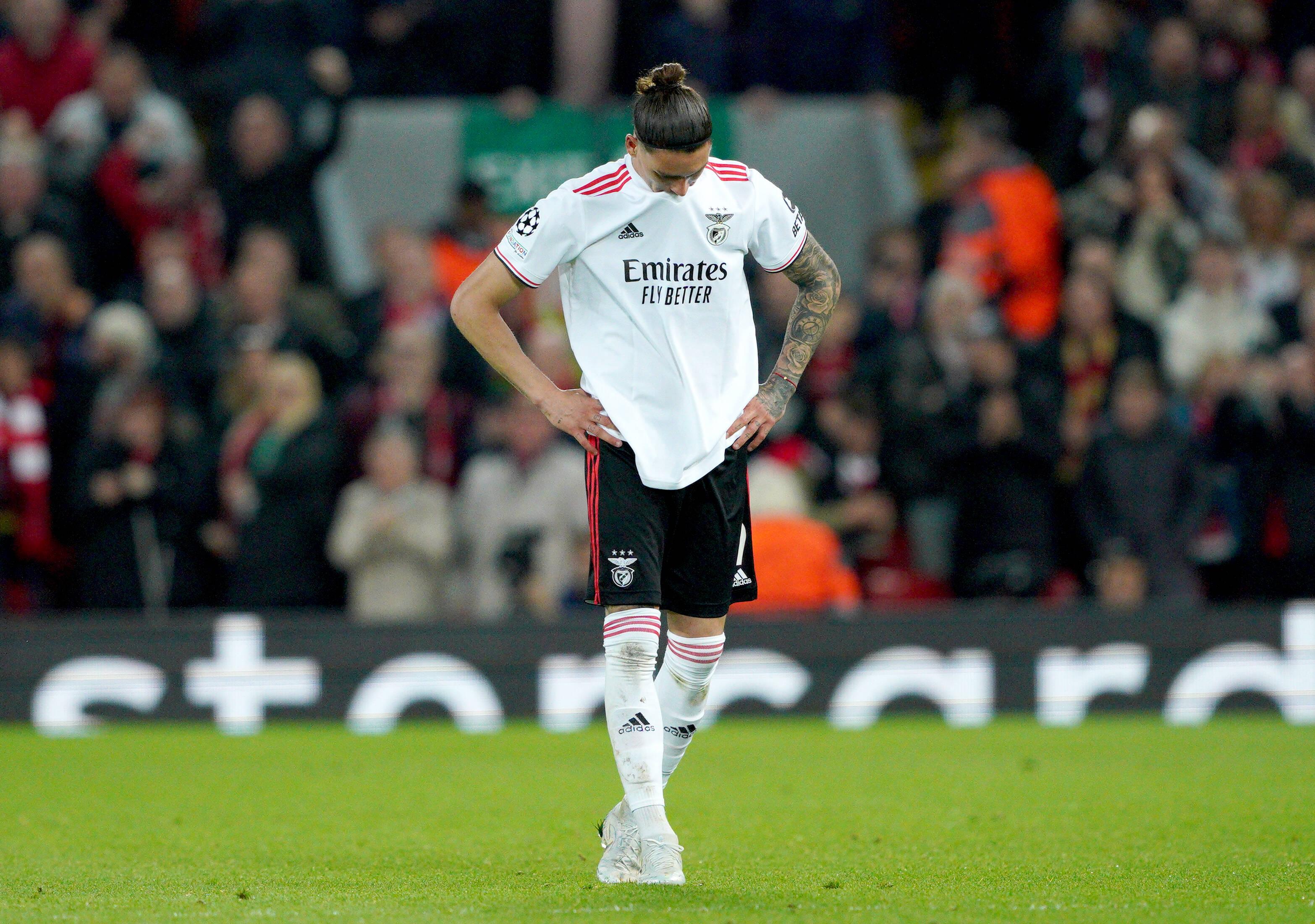 Em 2021/22, com Nélson Veríssimo, o Benfica foi afastado pelo Liverpool nos quartos da Champions. Após derrota (1-3) na Luz, as águias deram boa réplica em Anfield com empate (3-3). Darwin fez dois golos na eliminatória e viria a rumar aos 'reds'