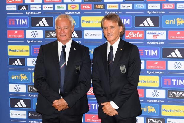 Ranieri com Mancini