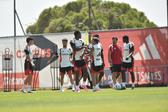 Treino do Benfica no Seixal (foto - Miguel Nunes)