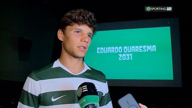 Eduardo Quaresma radiante por renovar com o Sporting