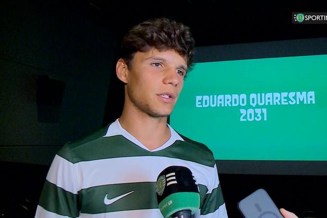 Eduardo Quaresma radiante por renovar com o Sporting