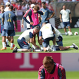 O momento da lesão de Palhinha (Foto: FC Bayern)