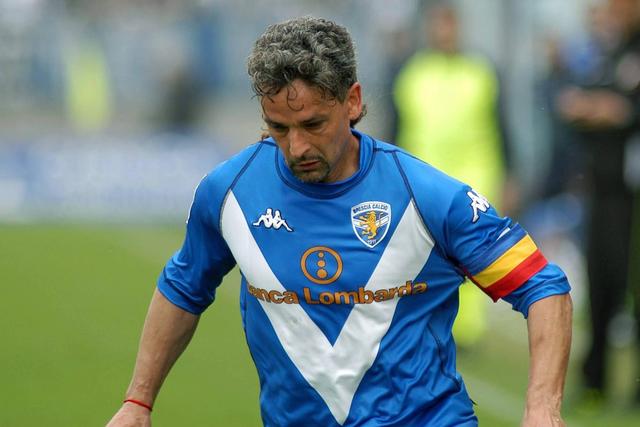 Roberto Baggio brilhou no Brescia no final de carreira