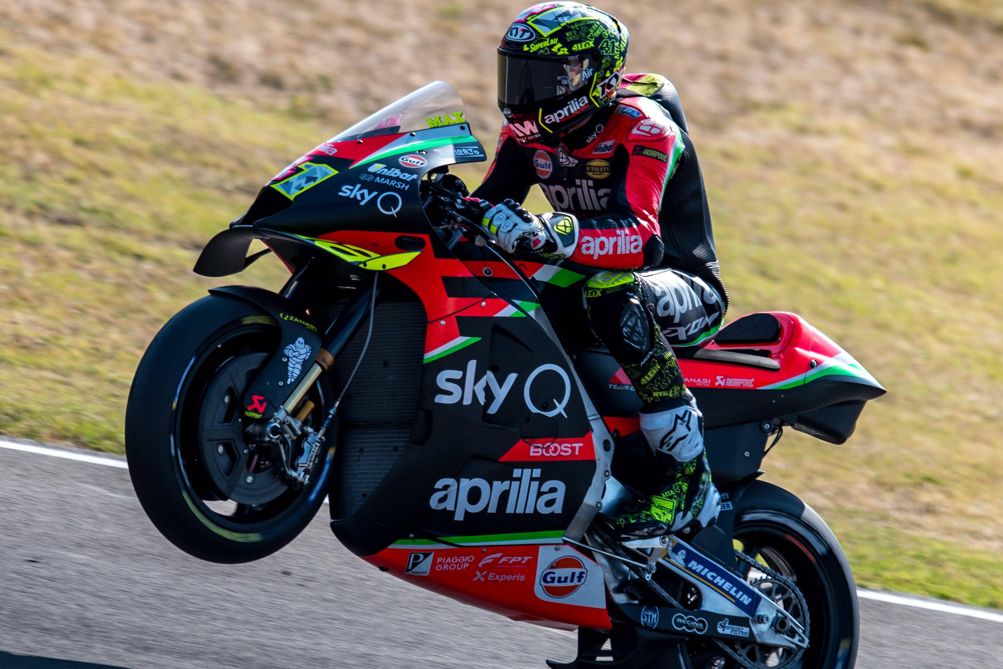 Aprilia RS-GP de 2020 com que Espargaró competiu em 2020    Fotografia Imago