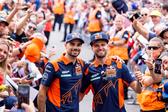 Miguel Oliveira e Brad Binder em 2022 quando competiam pela Red Bull KTM    Fotografia Imago