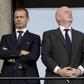 Aleksander Ceferin, presidente da UEFA, e Gianni Infantino, presidente da FIFA