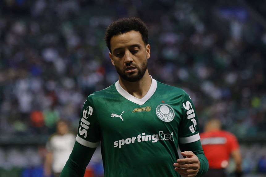 Felipe Anderson, jogador do Palmeiras, de Abel Ferreira
