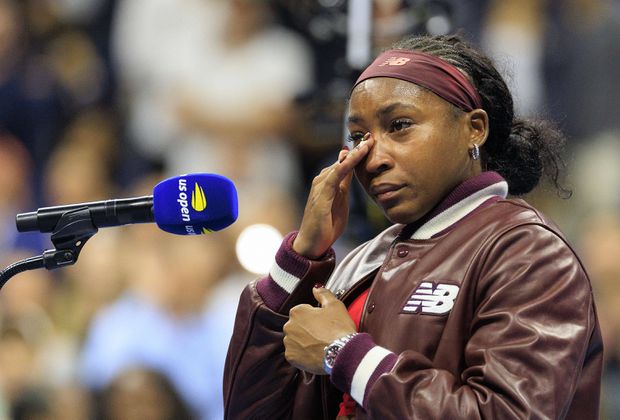 Coco Gauff a chorar no US Open (foto: IMAGO)
