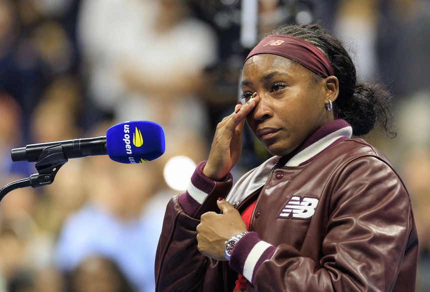 Coco Gauff a chorar no US Open (foto: IMAGO)