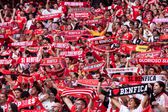 Adeptos das águias no Estádio da Luz
