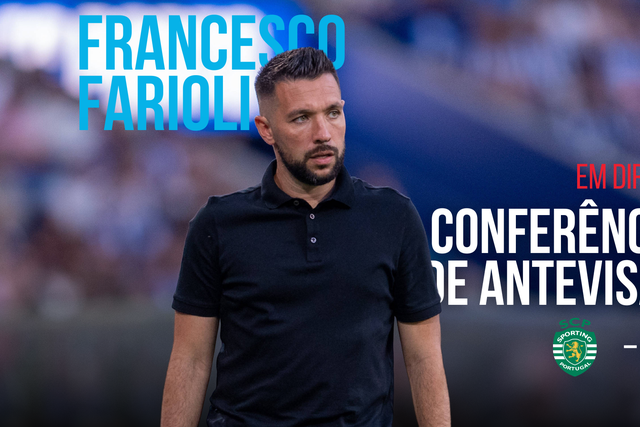 EM DIRETO: Farioli faz antevisão do clássico entre Sporting e FC Porto