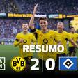 Dortmund só precisou da primeira parte para devorar o Hamburgo (resumo)