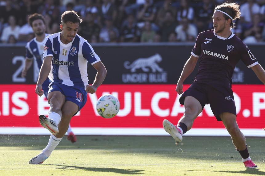 Gabri Veiga, médio do FC Porto, esteve em alta no Fontelo - Foto: Paulo Novais/LUSA