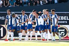 Festejos do terceiro golo do FC Porto. Foto: Liga Portugal (Académico Viseu-FC Porto)