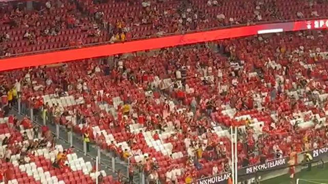 Adeptos do FC Porto nas bancadas da Luz