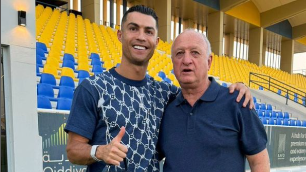 Scolari visitou Cristiano Ronaldo no Al Nassr