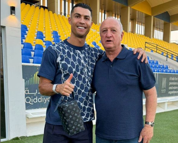 Scolari visitou Cristiano Ronaldo no Al Nassr