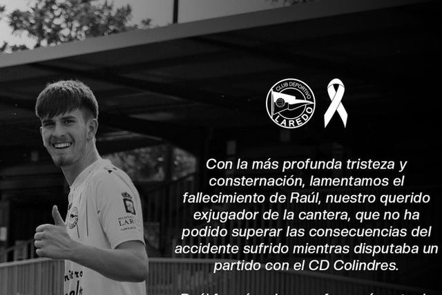 Guarda-redes de 19 anos morre após choque com adversário