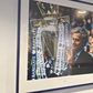Fotografias na sala de conferência de José Mourinho no Chelsea