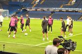 Treino do Benfica em Stamford Bridge (D.R.)