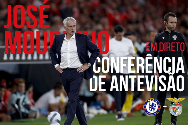 Acompanhe a conferência de Imprensa de José Mourinho