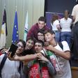 João Afonso marcou presença na escola que frequentou enquanto aluno - Foto: FPF