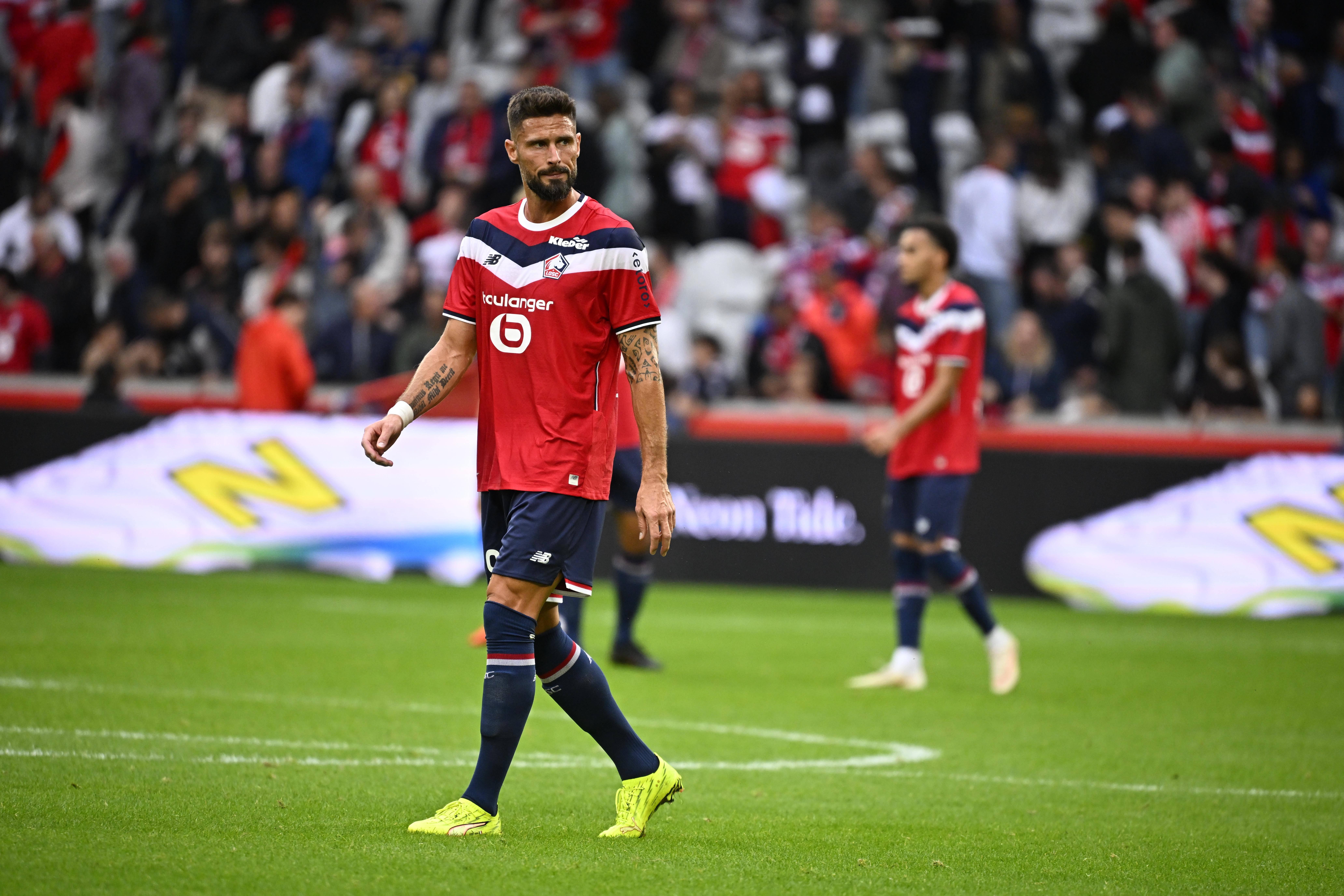 Giroud com a camisola do Lille