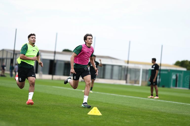 Moncef Zekri e Lucas Taibo - Foto: Sporting CP
