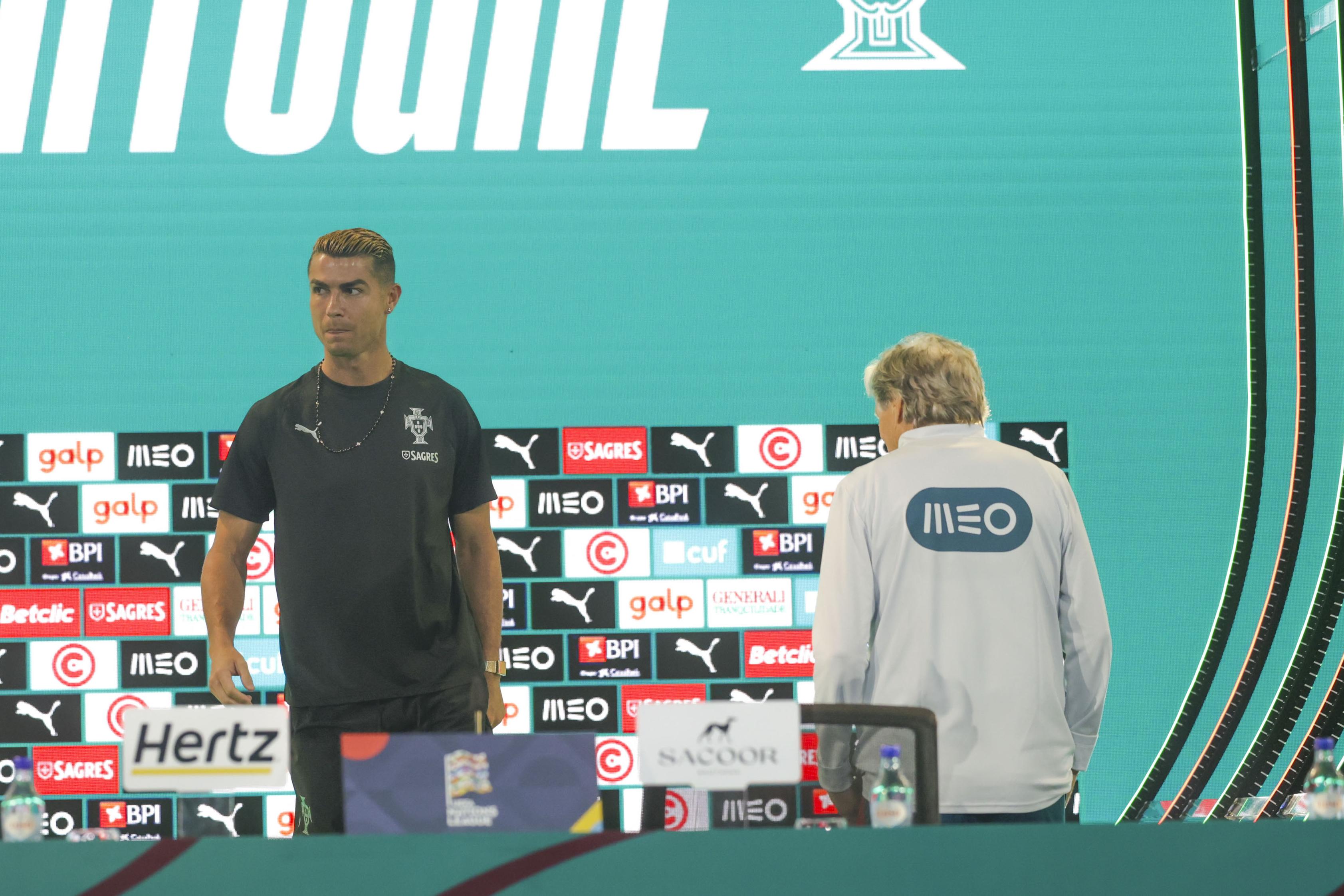 Cristiano Ronaldo e Jorge Jesus no 'Portugal Football Summit' - Foto: António Pedro Sousa/Lusa