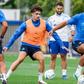 Treino conjunto da equipa A com os 'bês' no CTFD Jorge Costa, no Olival - Foto: FC Porto
