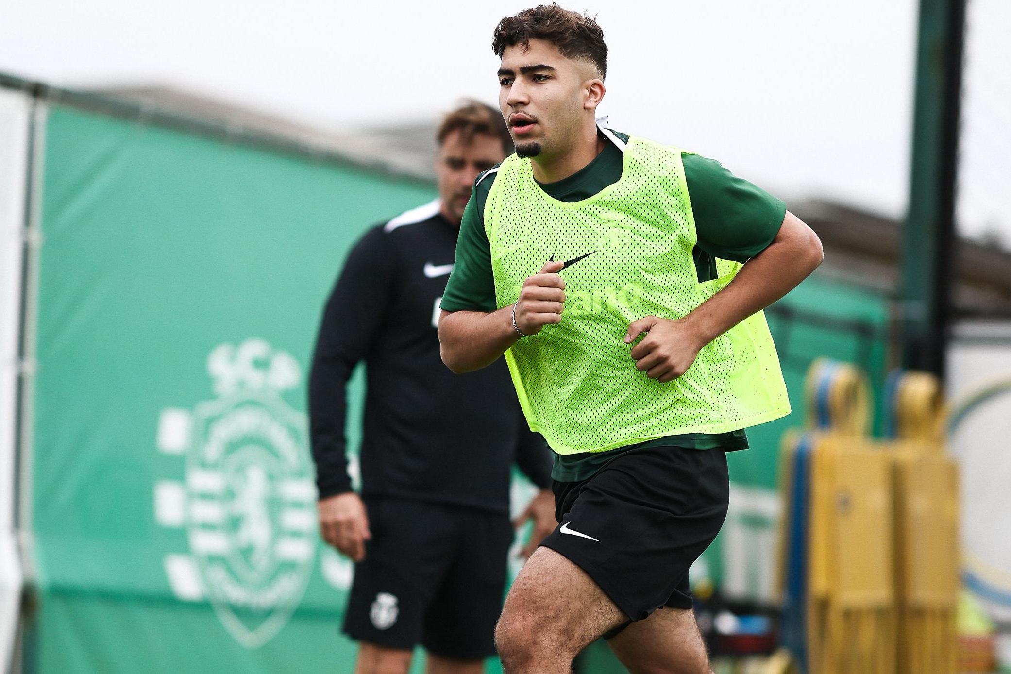 Moncef Zekri fez, esta terça-feira, primeiro treino integrado, após semanas de trabalho no ginásio - Foto: Sporting CP
