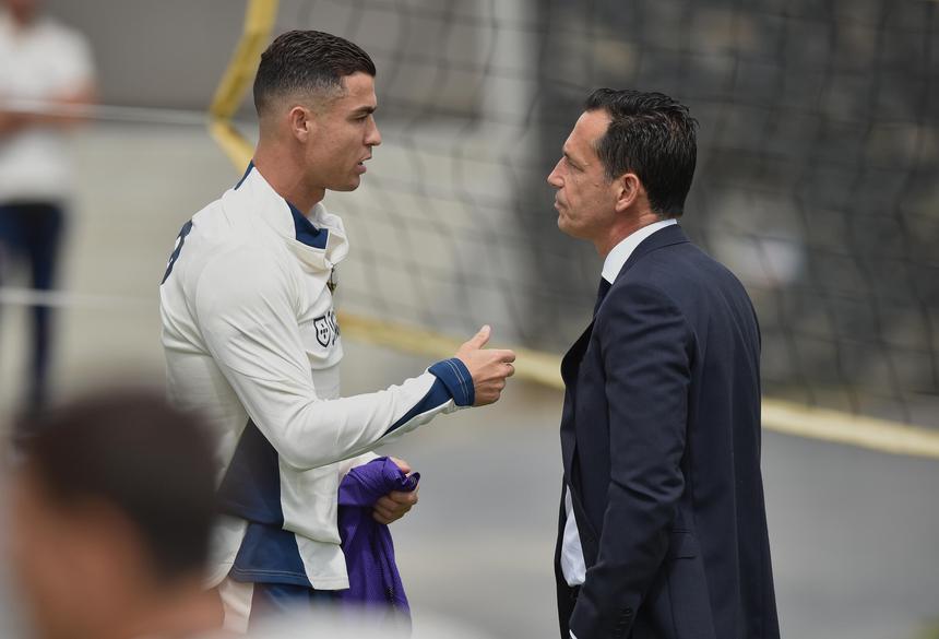 Cristiano Ronaldo e Pedro Proença - foto: A BOLA