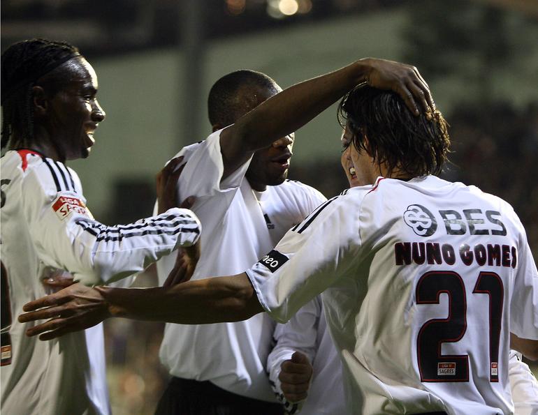 Balboa, Suazo e Nuno Gomes - Foto: ASF