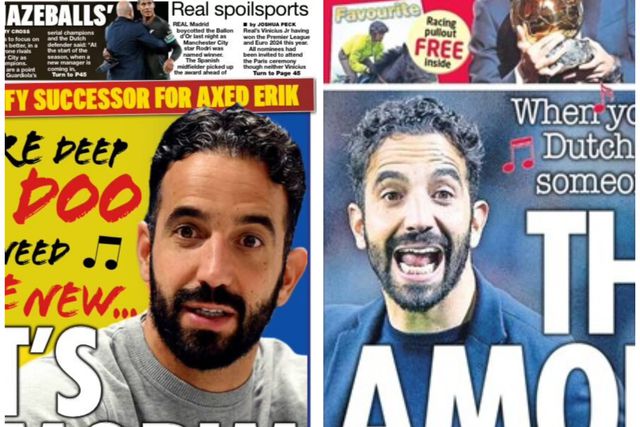 Rúben Amorim faz primeiras páginas por toda a Inglaterra