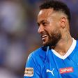 Neymar em campo com a camisola do Al Hilal