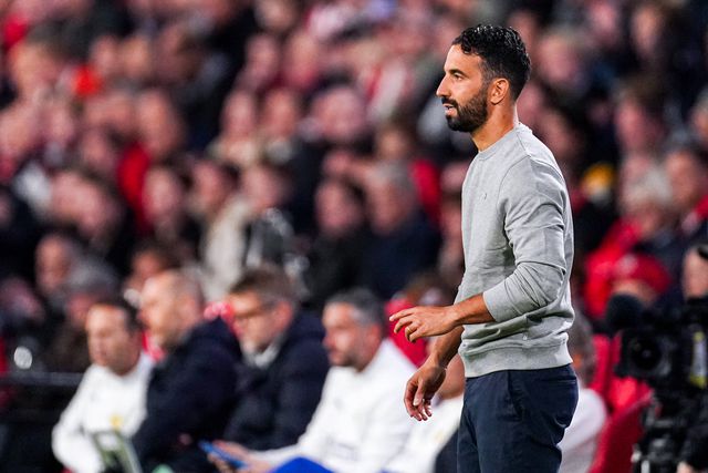 Rúben Amorim durante o jogo com o PSV em Eindhoven