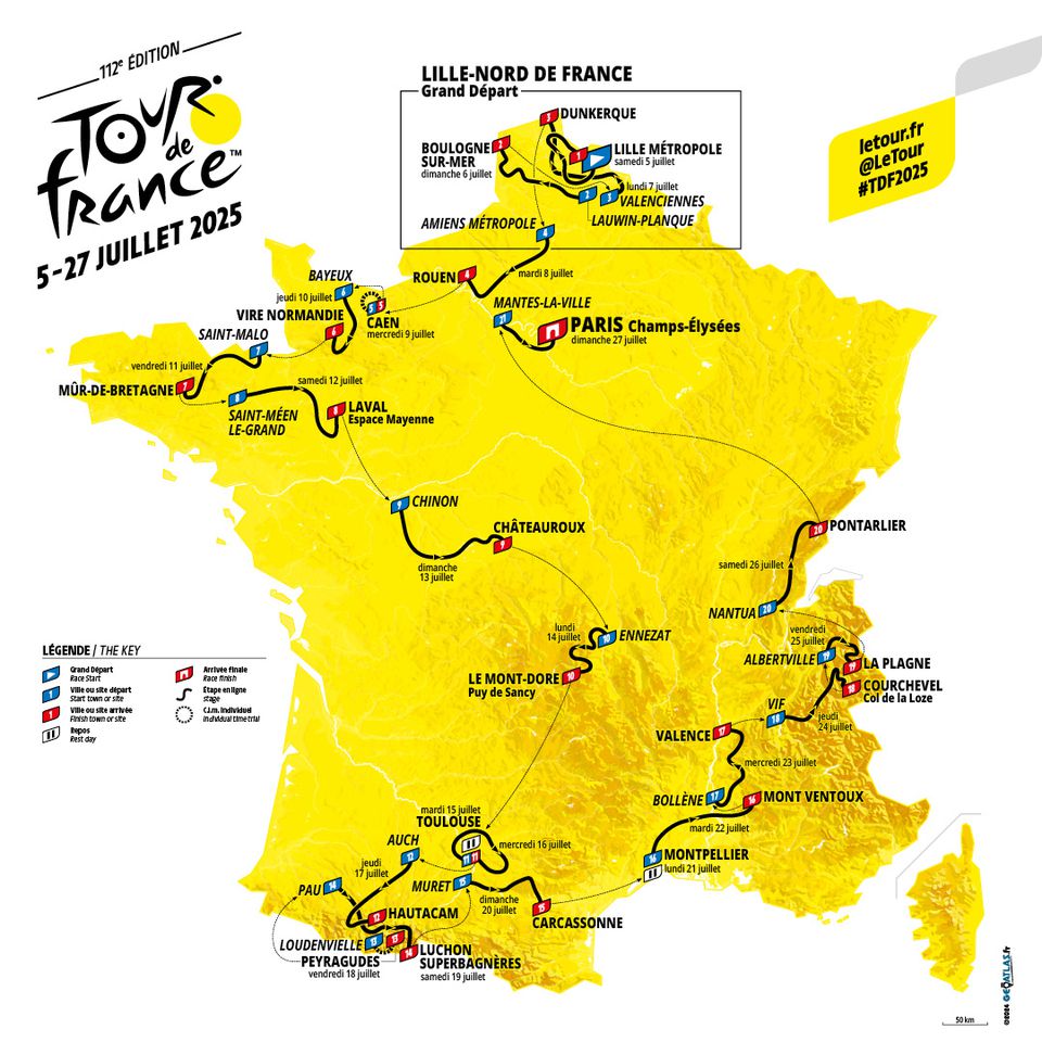 Tour de França 2025: o regresso de três colossos