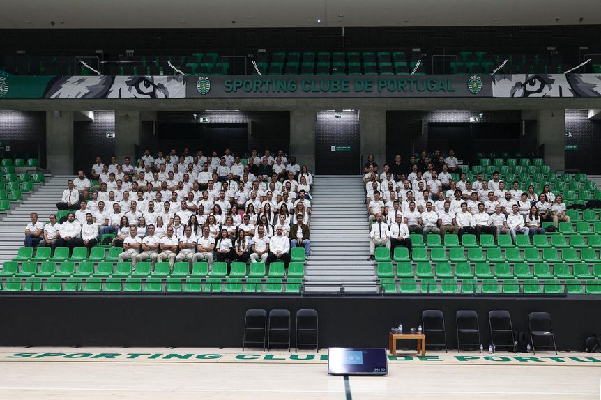 O encontro entre funcionários do Sporting aconteceu no Pavilhão João Rocha - Foto: SPORTING CP