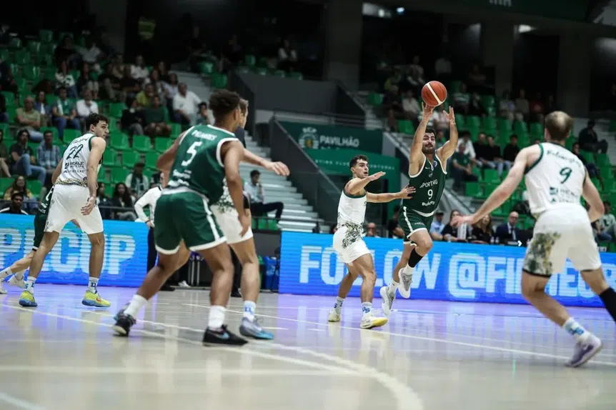 Sporting voltou a vencer nas competições europeias, desta vez na Roménia. Foto Sporting