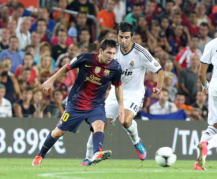 Messi e Albiol num Barcelona-Real Madrid