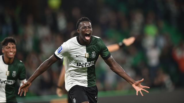 Salvador Blopa teve estreia de sonho na equipa principal do Sporting - Foto: Miguel Nunes