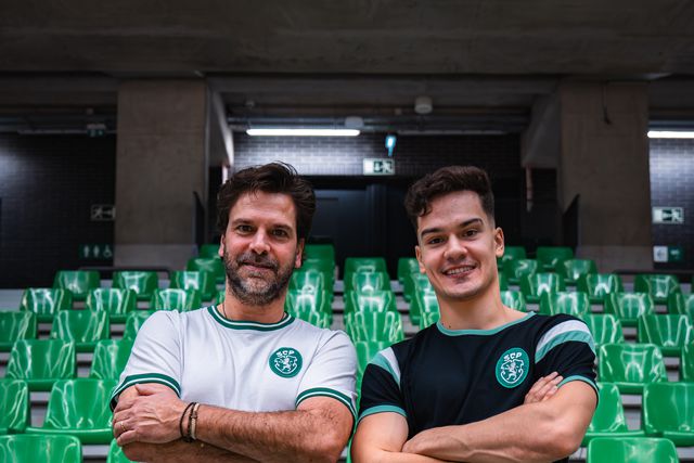 Edo Bosch já treinou o filho no Valongo, Oliveirense e agora Sporting. Foto André Carvalho/A BOLA