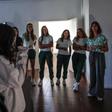Leoas em visita de solidariedade - Foto: SPORTING CP