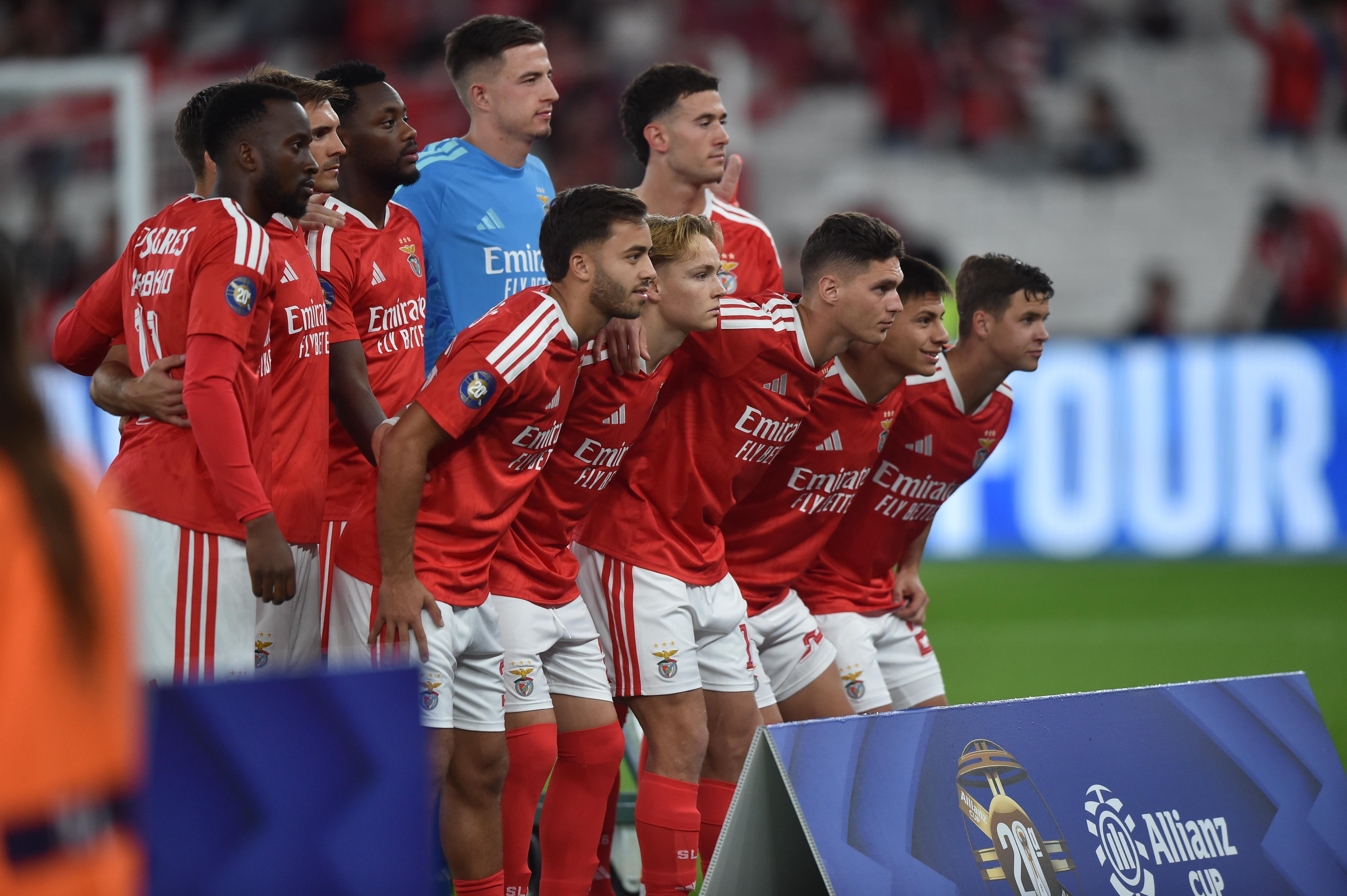 Equipa das águias para o no Benfica-Gil Vicente - Foto: Miguel Nunes